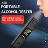 Black Portable Breathalyzer Professional Noncontact High Accuracy Alcohol Tester Rechargeable