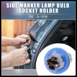 Hihaha Car Side Marker Lamp Bulb Socket Holder Replacement S-1836 for Ford F-250 F-350 F-450 Super Duty 2008-2015 Durable Material