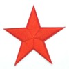 Red Star 2.7 INCH Patch Night Sky Craft Emblem Embroidered Iron On Applique 383