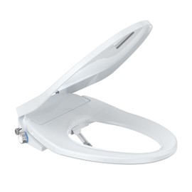 Senfot Smart Bidet Toilet Seat with Multiple Spray Modes, Smart Unlimited Warm Water, Slow Close Lid, Auto LED Nightlight, Power Outage Available, Clean Water