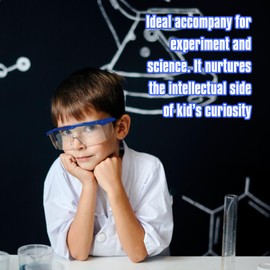 Formemory 110 Children's Lab Coat, Lab Coat, Halloween, Experiment, Costume, Children, Lab Cosplay, Lightweight, Breathable, Glasses, Comfortable, Magnifier, Boys, Girls, School Festivals, Events