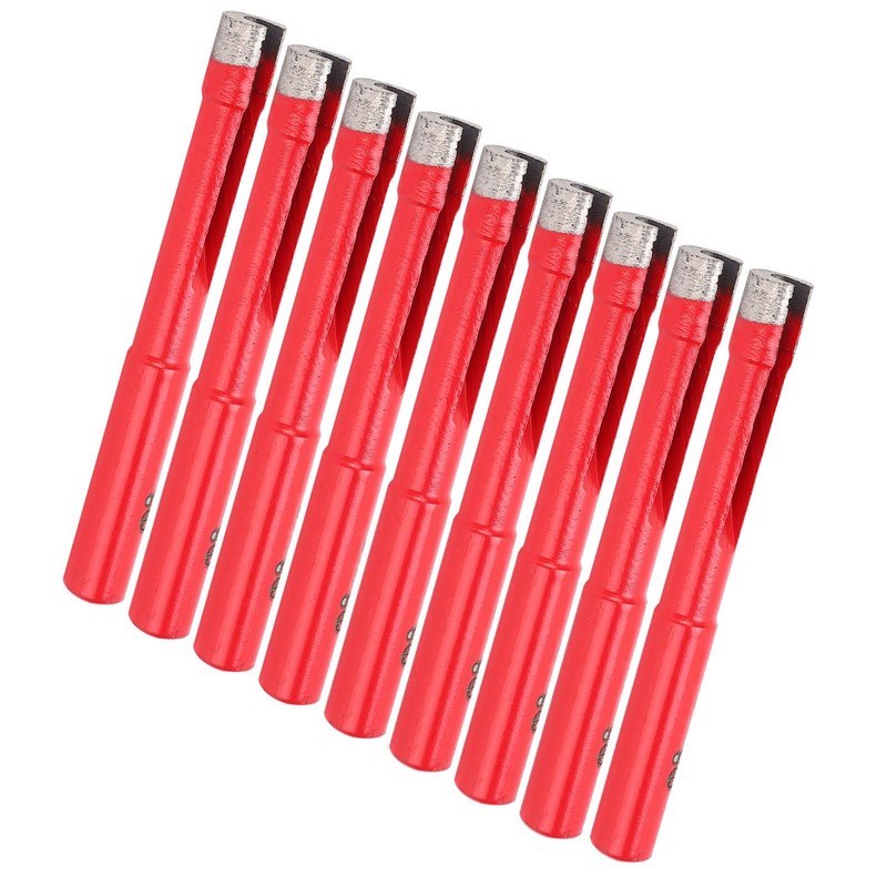 10Pcs Diamond Drill Bit Flat Tooth Ceramic Tile Marble Hole