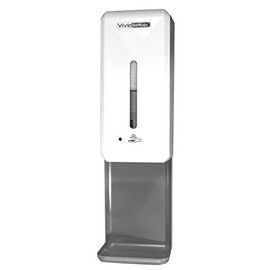 Automatic Hands-Free Soap Dispenser with Drip Tray - Liquid/Gel Hand Sanitizer Soap Dispensers - Heavy Duty Commercial Bathroom Soap Pump for Kitchen Restaurant - 1000 mL, White - GelMatic
