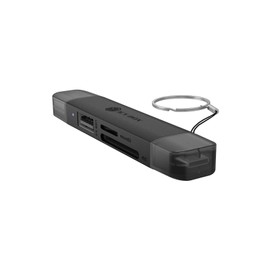 ICY Box IB-CR203-CU3 3-in-1 Card Reader USB-C/A, SD & MicroSD Card Reader 5 Gbps with Additional USB-A Port, for PC, Notebook, MacBook, Tablet & Smartphone