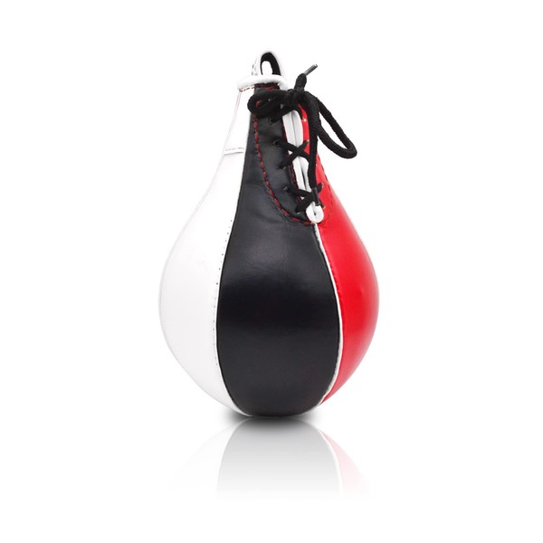 PRIZE FORM Leather Speed Bag for Boxing - Speed Ball Punching Bag for MMA Muy Thai Workout, Boxing Bag for Home Gym, Boxing Training, Stress Relief Exercise Equipment
