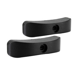 RecPro RV Window Crank Handle | Tee-Style Knob | Black Plastic (2-Pack)