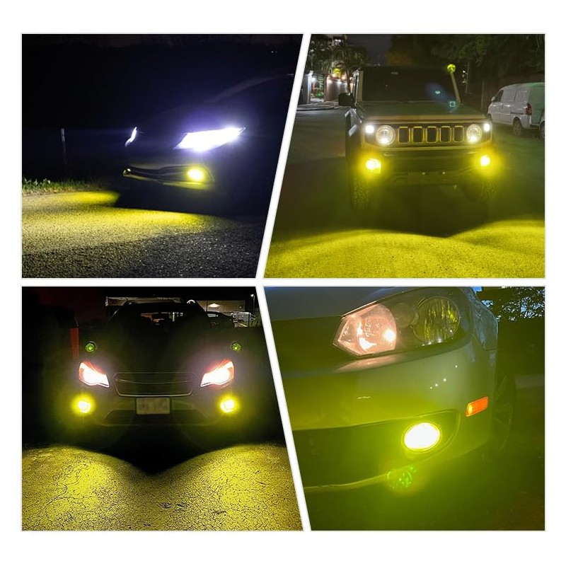 KISLED Super Bright 3000lm H8 H11 LED Fog Lights Bulbs
