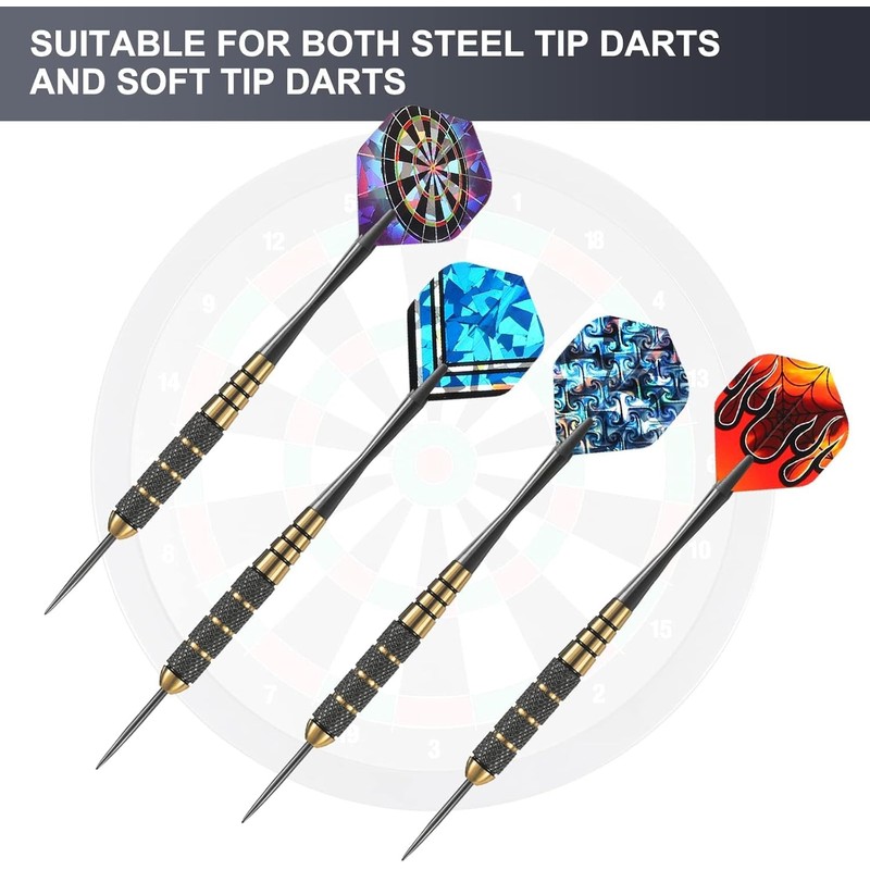 Standard Dart Flights 50 Sets Random 30 Sets, 90 Pcs