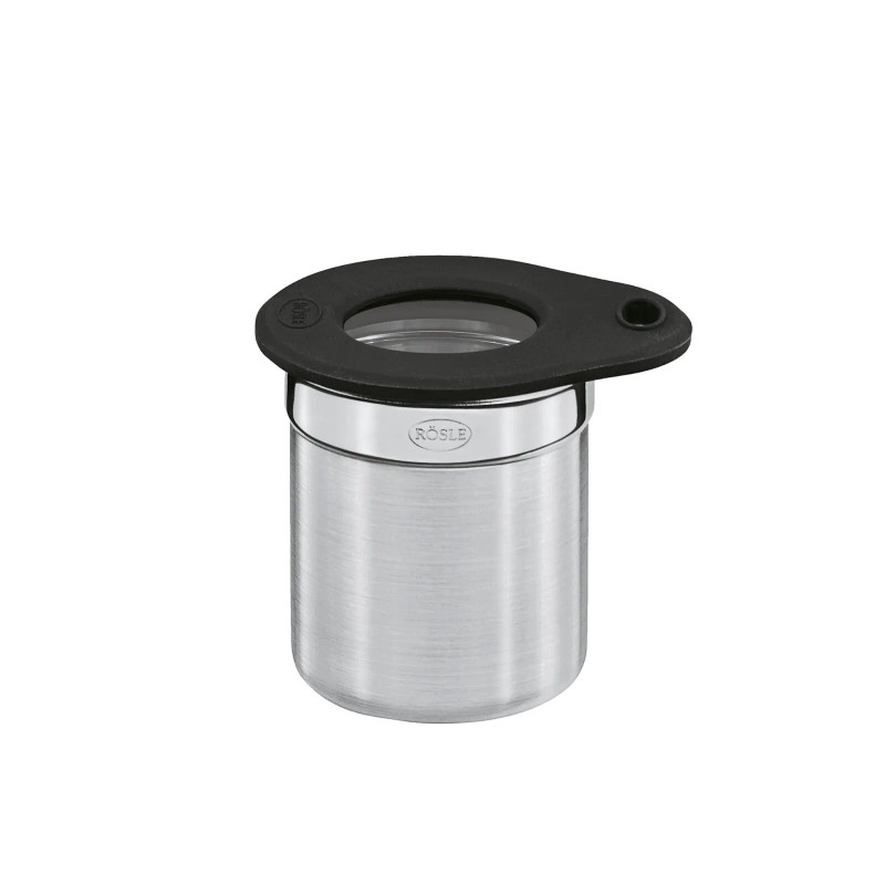 RÖSLE Rosle Jar with Silicone Glass Lid 18/10 Stainless Steel