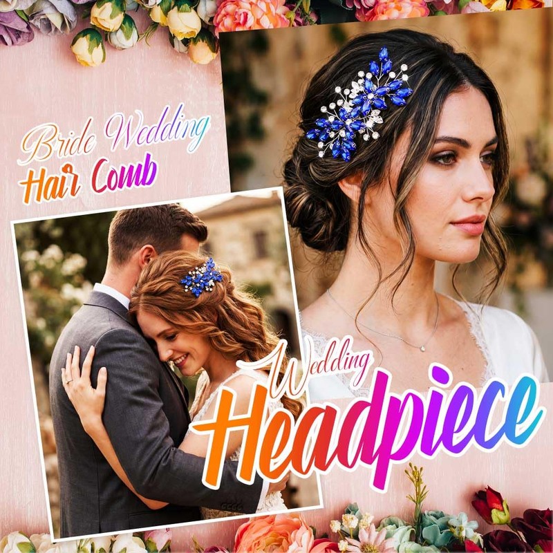 Rhinestone Wedding Hair Comb Silver Bridal Hair Accessories Crystal Hair