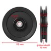 Luwint 4.5” Bearing Pulley Wheel, Pulley Replacement Home Gym System