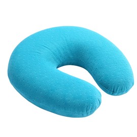 Mr.Ho U Shaped Memory Foam Pillow Neck Head Cushion Pillow Support Rest Outdoors Car Office Home Travel Pillow Cushion (Blue)