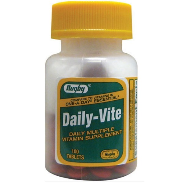 Rugby daily multi vitamin tablets - 100 ea