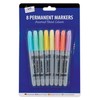 Just stationery 8 Pastel Coloured Permanent Markers, Multicolor