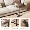 SANODESK Standing Desk Height Adjustable Overbed Bedside Table with Hidden