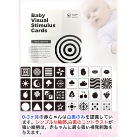 Femtos Baby Flash Cards Set of 4 Focus Cards 64 Double Sided 128 Pages for 0 Year Old Kids Flash Cards Visual Stimulation Newborn Infant Education Right Brain Activation Toy Gift Birthday Gift