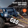 VEVOR G80 V Bridle Chain, 5/16" x 2' Towing Chain