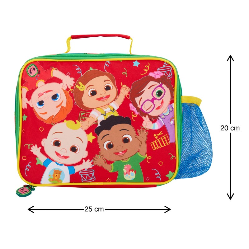 CoComelon Boys Girls Lunch Bag with Bottle Holder Kids JJ