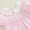 mlpeerw Newborn Baby Girl Summer Clothes Smocked Bubble Romper Short