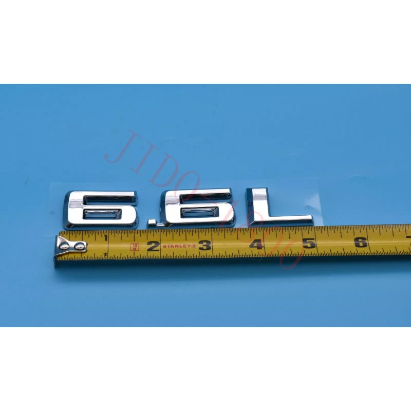 OEM NEW Hood Body Style 6.6L Emblem Badge Chrome 19-22