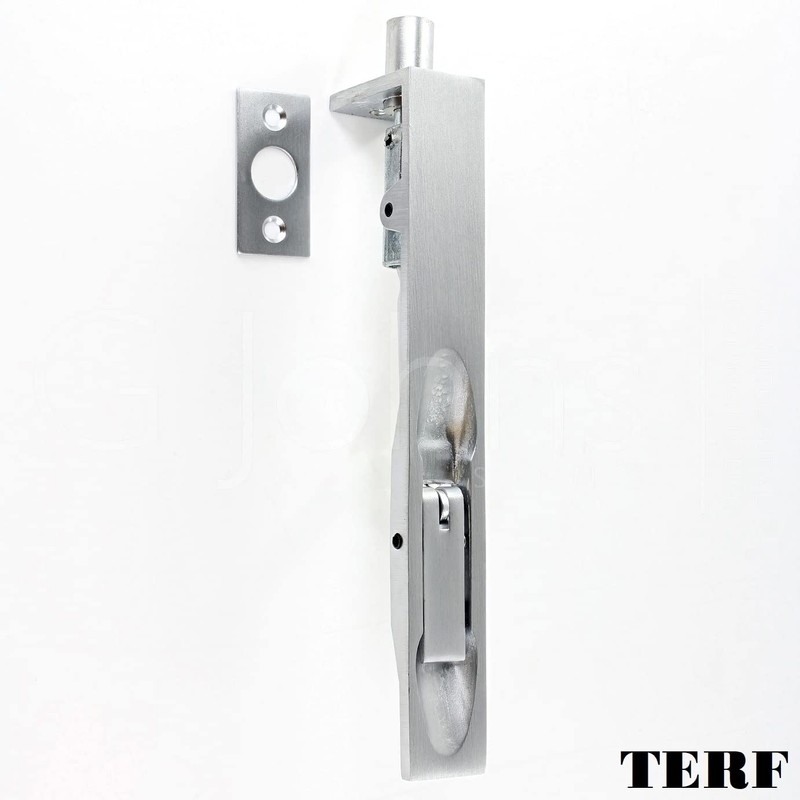 TERF® Heavy Duty Polished Chrome Flush Bolt 150mm [6''] Slide