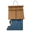 Bird in Hand Amish Made Nestle Inn Bird House, Blue