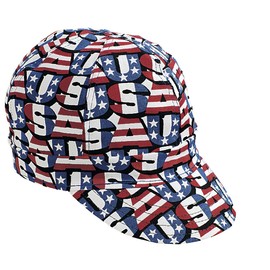 Kromer Red White Blue USA Style Welder Cap