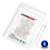 Chanzon 100 pcs 3mm Blue LED Diode Lights (Clear Round