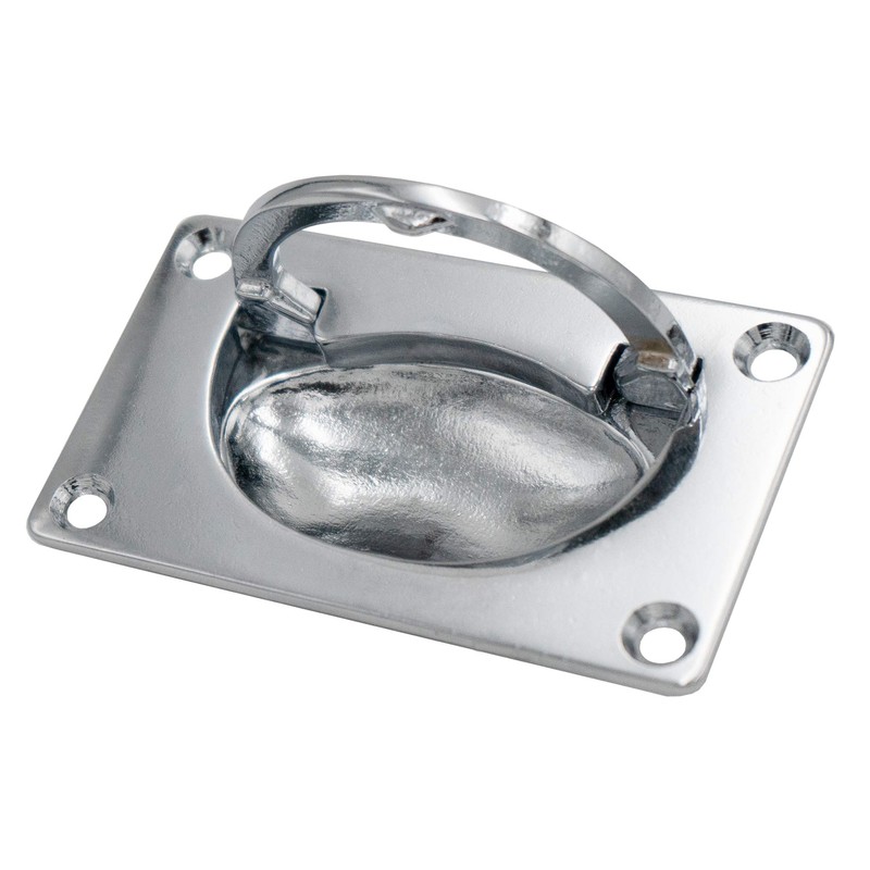 Foresti & Suardi - Chrome-plated brass furniture handle, inlet handle,