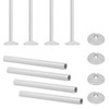 8 Pcs Radiator Pipe Collars, Radiator Pipe Covers White, Pipe