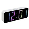 LED Clock Dual Mode Auto Dimming Temperature Display Snooze Function