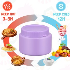 Zenvory Lunch Box Kids Bento Lunch Box with 13oz Soup Thermo Leak-Proof Lunch Food Container with 5 Compartment Thermo Hot Food Jar and Insulated Lunch Bag for Kid Toddler Girls Boys to School