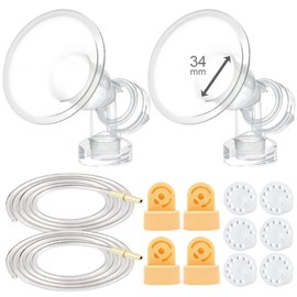 Maymom Breast Pump Kit for Medela Pump in style, 34 mm Breastshields (XX-Large)