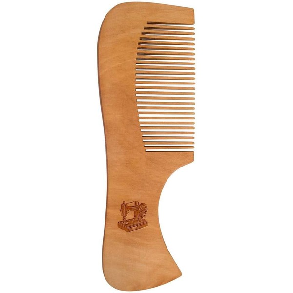 'Vintage Sewing Machine' Wooden Comb (HA00055597)