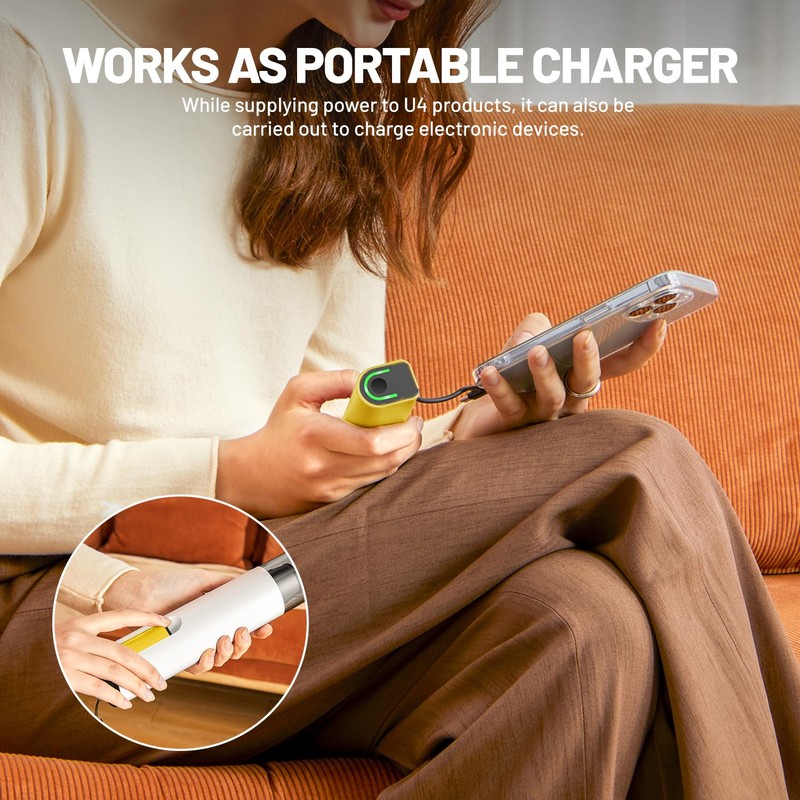 LiTHELi Handheld Vacuum Cordless, 10,000Pa Powerful Suction with Rechargeable U-Battery,