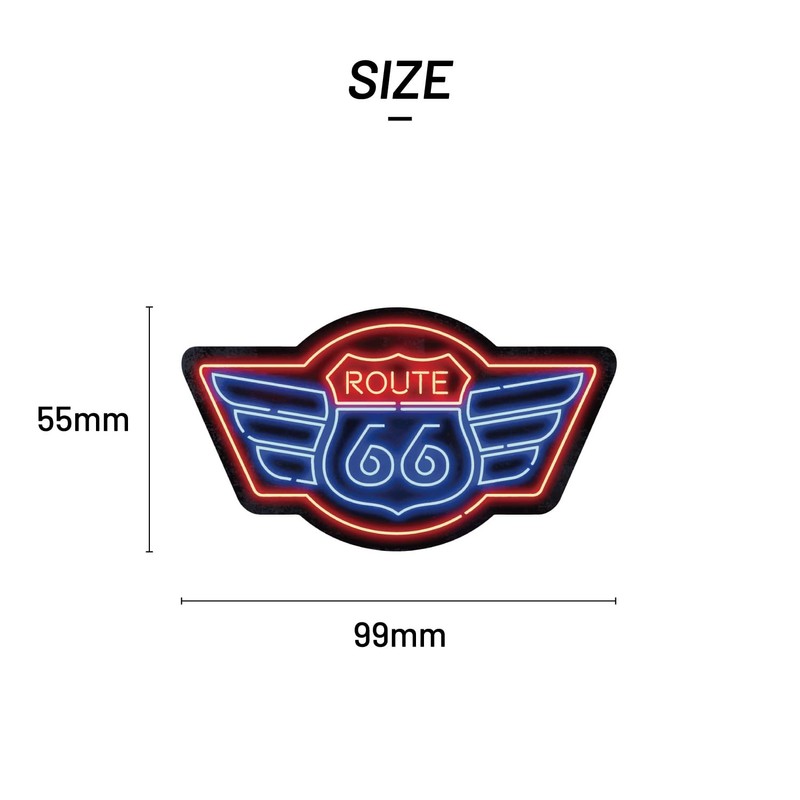 Sticker Pack Route 66 Neon Sign Large