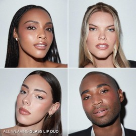 Kevyn Aucoin Glass Lip Duo Set: New Naked Unforgettable Lip Definer (Long-wearing makeup lip liner. Water-resistant) plus Prism Rose Glass Glow Lip (Multi-purpose lip gloss highlighter).