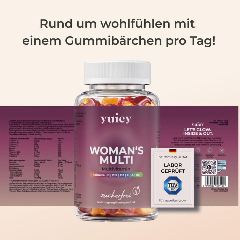 yuicy Dietary Supplement for Women - Multivitamin Complex - Extremely