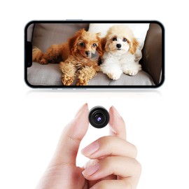 【64G Memory Card】Support 1080P minimum spy camera, wifi mini security camera, motion sensor and memory card storage. Suitable for home, office, baby, pet monitoring. APP Remote Control, High