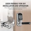 Keyless Entry Door Lock,Keypad Door Lock with Handle,Smart Door Locks