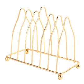 Alipis Plate Holder Made of Iron, Decorative Plate Stand for Kitchen and Worktop, as a Crockery Shelf, Drainer or Table Shelf for Tidy in the Cupboard
