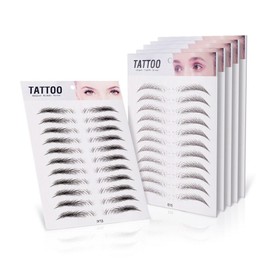 MIZUCOS Waterproof Eyebrow Tattoo Sticker Self-Tattoo 11 Times, E17 (Dark Brown), 1 Piece / MIZUCOS 방수 눈썹 타투 스티커 셀프 문신 11회분, E17(다크브라운), 1개