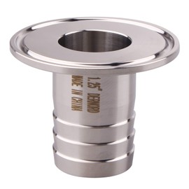 DERNORD 2" Tri Clamp to 1.25" Hose Barbed Adapter SUS304 Sanitary Hose Barb Pipe Fitting (1.25 Inch Barb Hose)