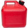 Midwest Can 2310 High Density Polyethylene Red/Black Gas Can with
