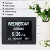 Hiseeyo-8 Inches Preeminent Calendar Alarm Clock, Dementia Impaired Vision Clocks