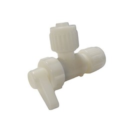 RV Fresh Water Plumbing Drain Angle Valve 1/2" Flare x 1/2" Flare