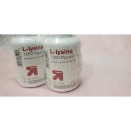 up &up Lot 2 L-lysine 1000 Mg 200 Tablets, Exp 08/2025, NEW & SEALED