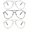 SOPHILY 3 Pack Bifocal Reading Glasses for Women Men, Aviator