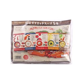 Pururunhime PH-OK-SP-16 Hot Diet Soup, 5 Types, Set of 16