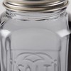 RSVP International Jumbo Retro Glass Salt & Pepper, Screw On
